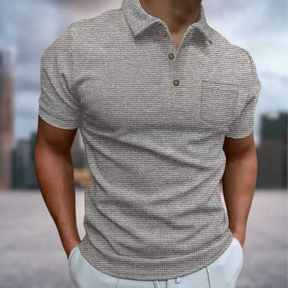 Damien | Gestructureerd Poloshirt (1+1 GRATIS)