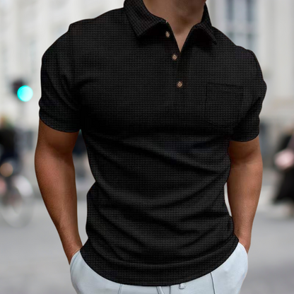 Damien | Gestructureerd Poloshirt (1+1 GRATIS)