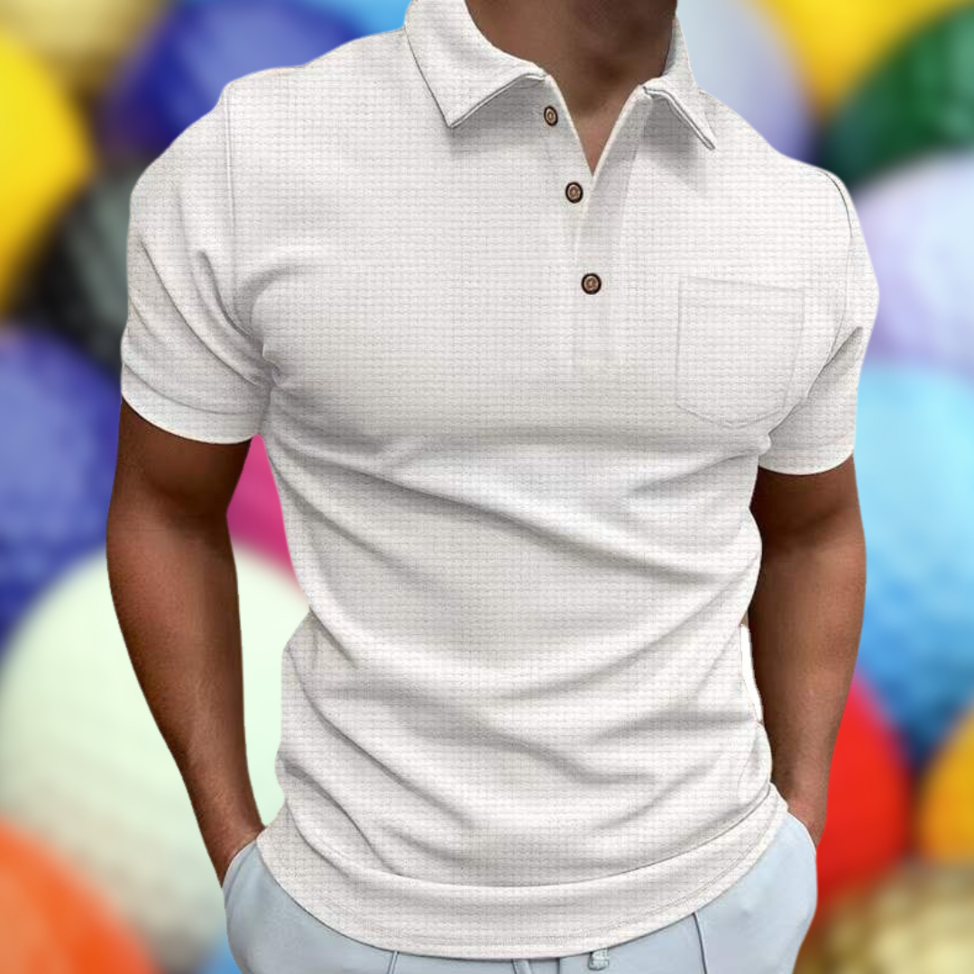 Damien | Gestructureerd Poloshirt (1+1 GRATIS)