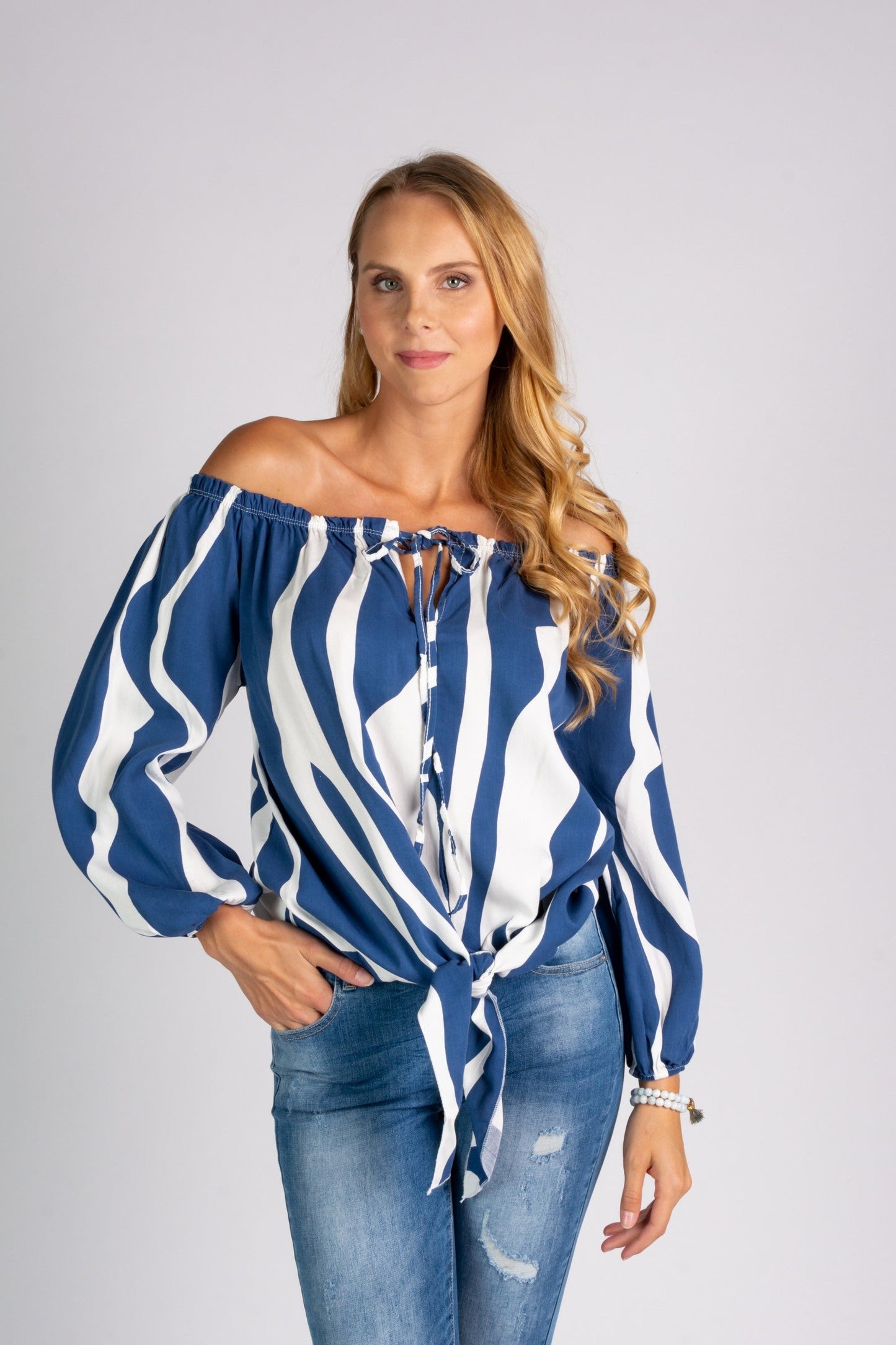 Fiore - Blouse met open schouders