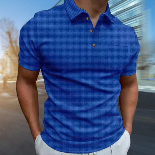 Damien | Gestructureerd Poloshirt (1+1 GRATIS)