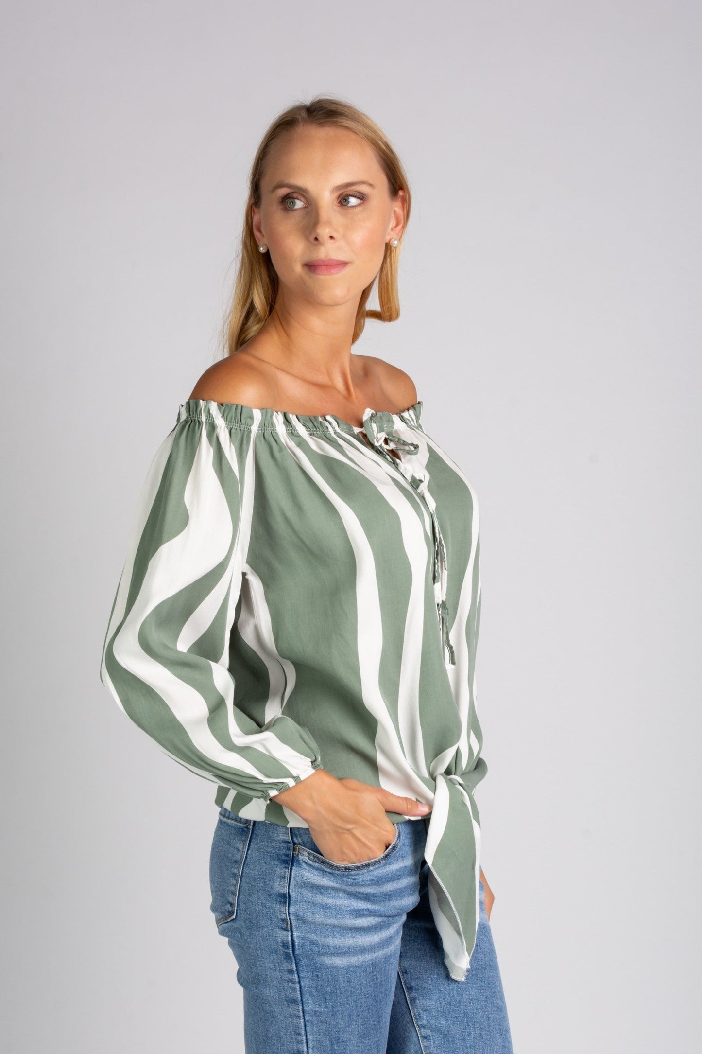 Fiore - Blouse met open schouders