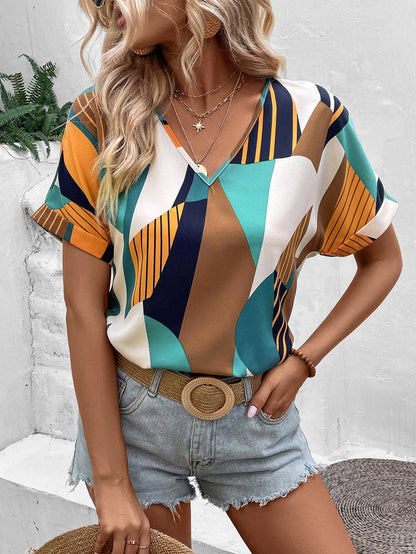 Fiore - Casual boho print top