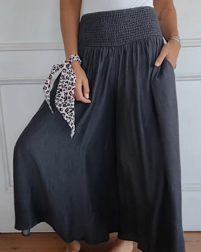 GINEVRA - midirok met gerimpelde hoge taille