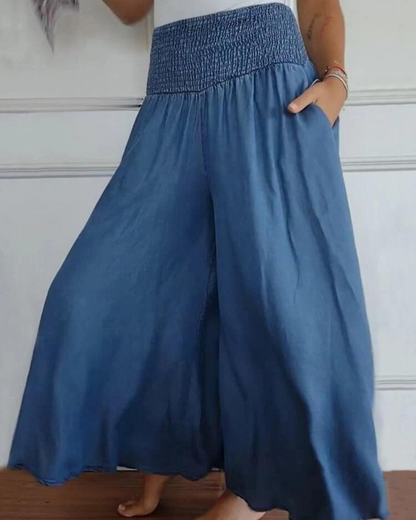 GINEVRA - midirok met gerimpelde hoge taille