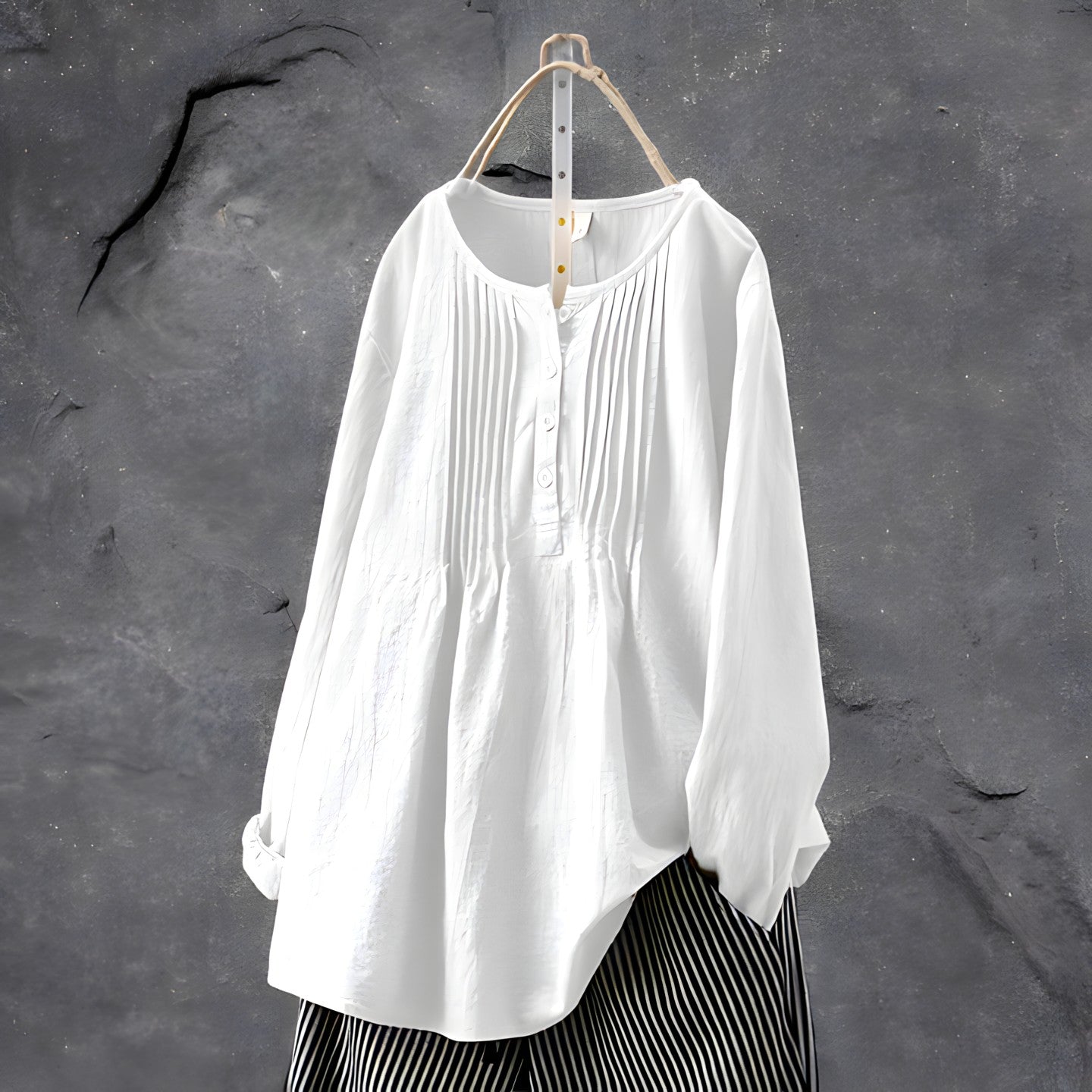 Fiore - Katoen Linnen blouse