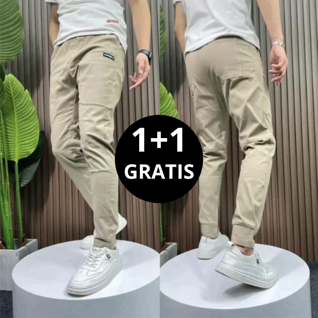 Miro |  Rekbare Cargobroek 1+1 GRATIS