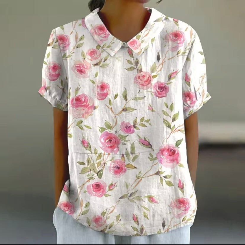 Lynn | Elegante Bloemenblouse